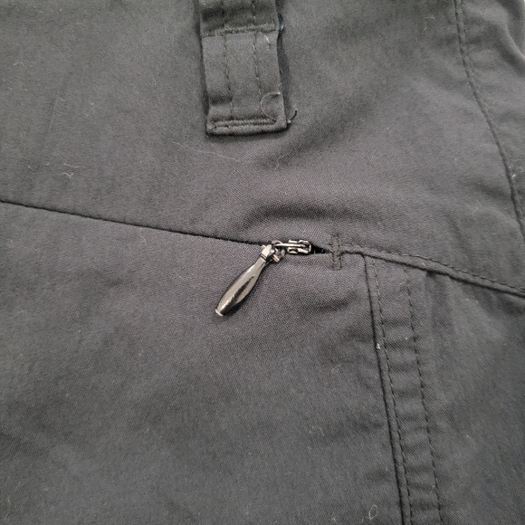 Royal Robbins Wide Leg Short Length Pants in Black Women's Size 2 - Picture 4 of 4